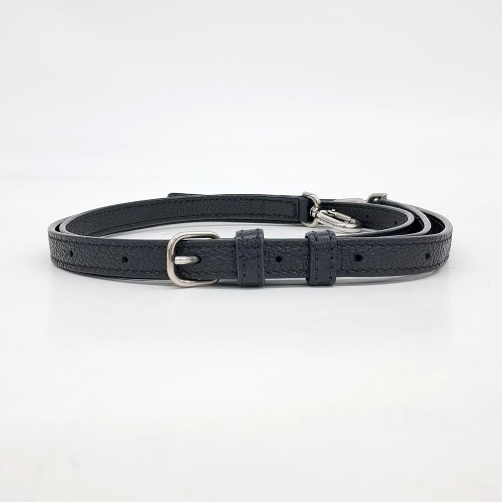 Black Leather Balenciaga Hourglass
