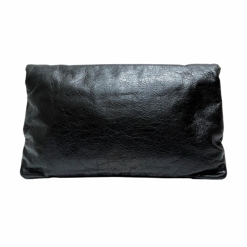 Black Leather Balenciaga Giant