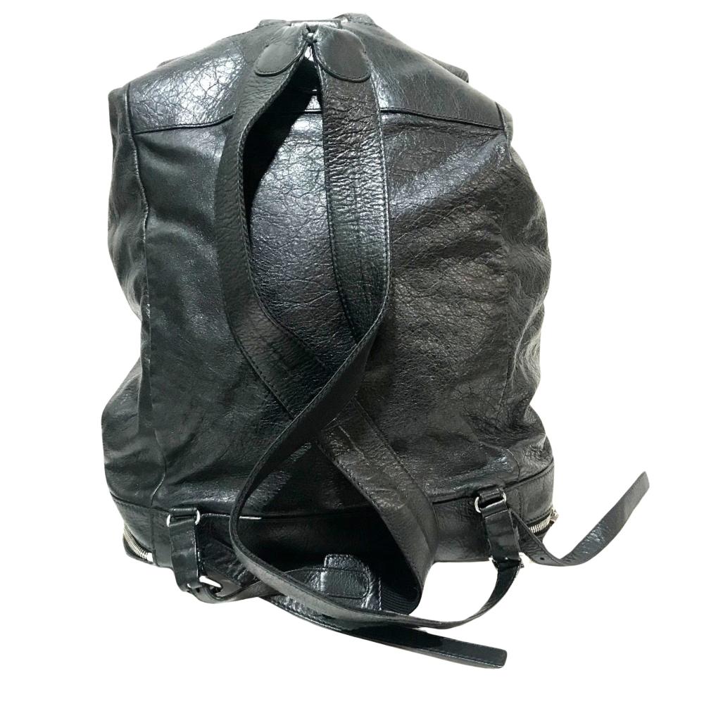 Black Leather Balenciaga Backpack
