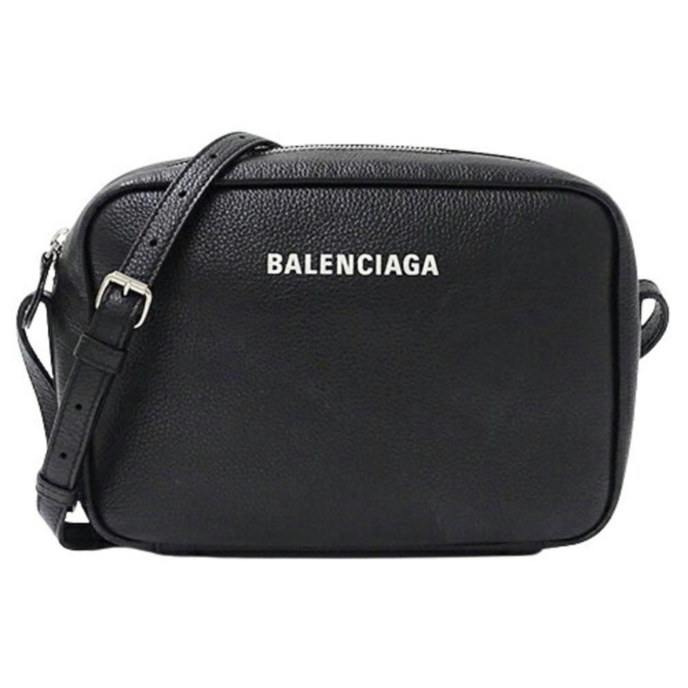 Black Leather Balenciaga Shoulder Bag