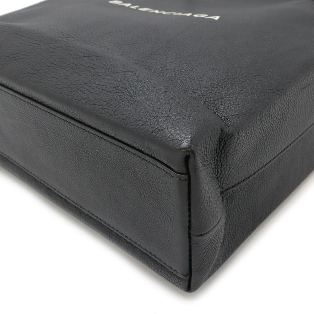Black Leather Balenciaga Tote