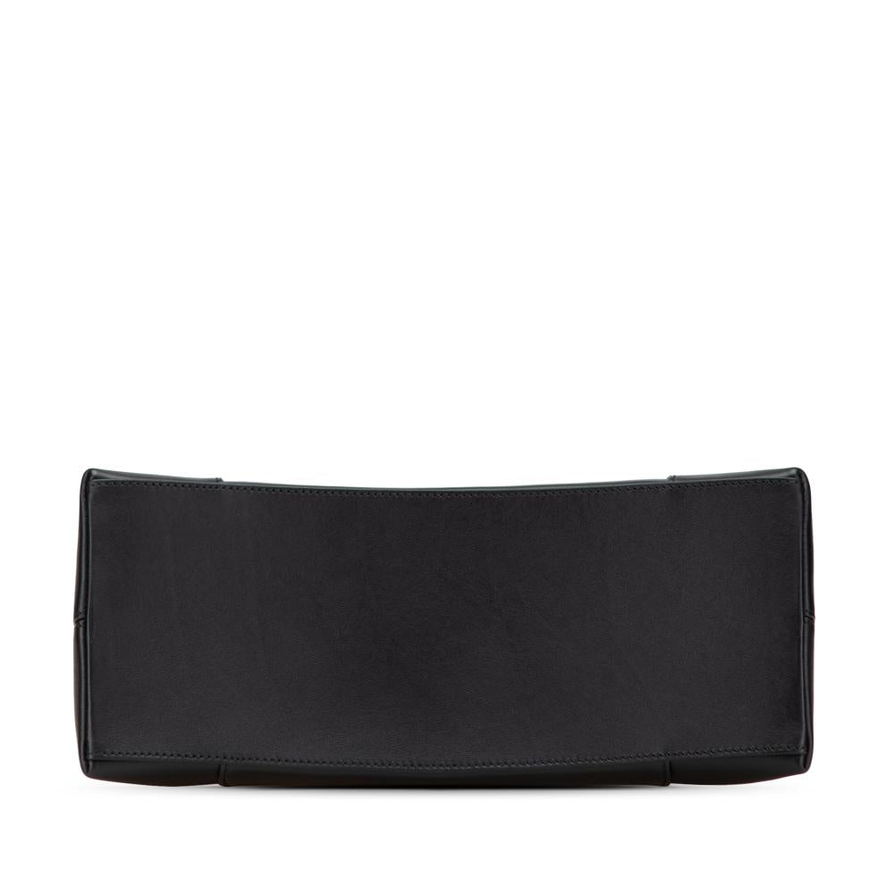 Black Leather Balenciaga Hourglass