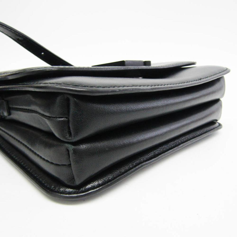 Black Leather Balenciaga Shoulder Bag