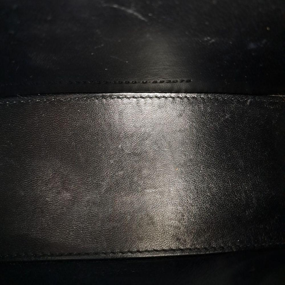 Black Leather Balenciaga Hourglass