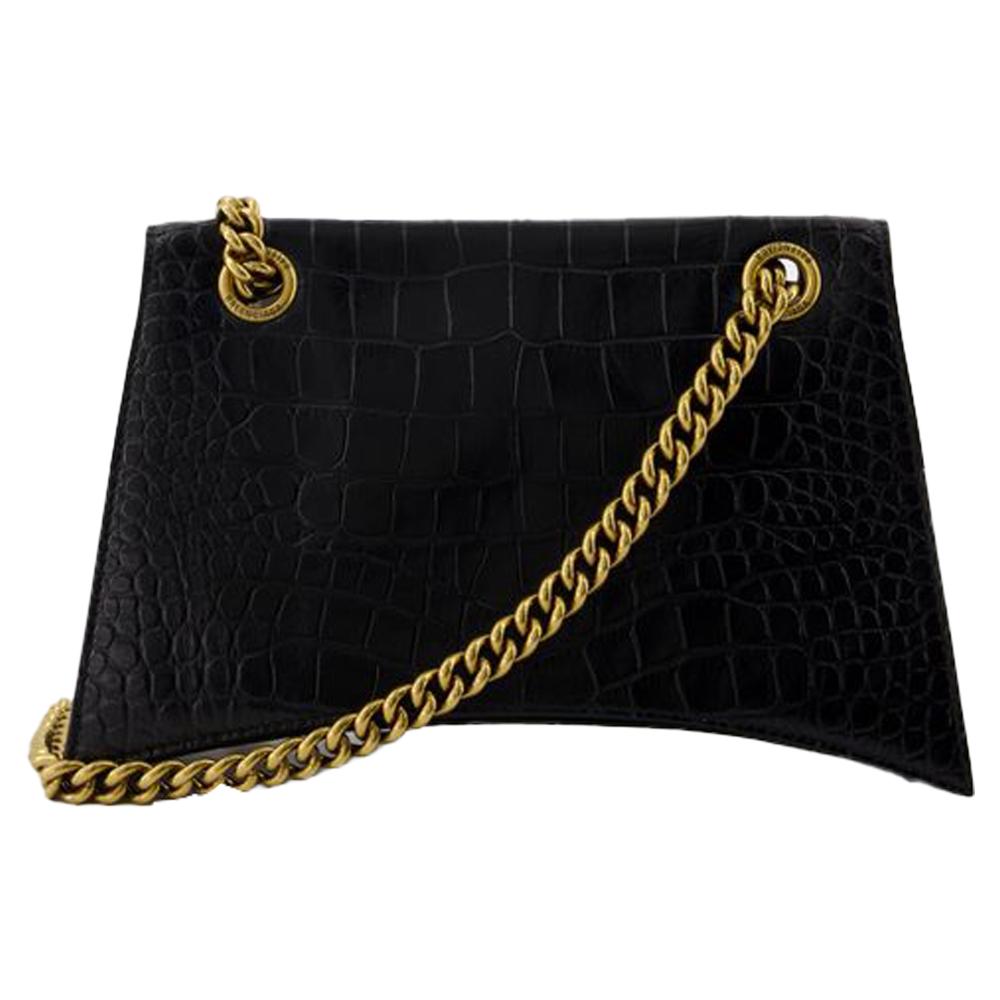 Black Leather Balenciaga Shoulder Bag