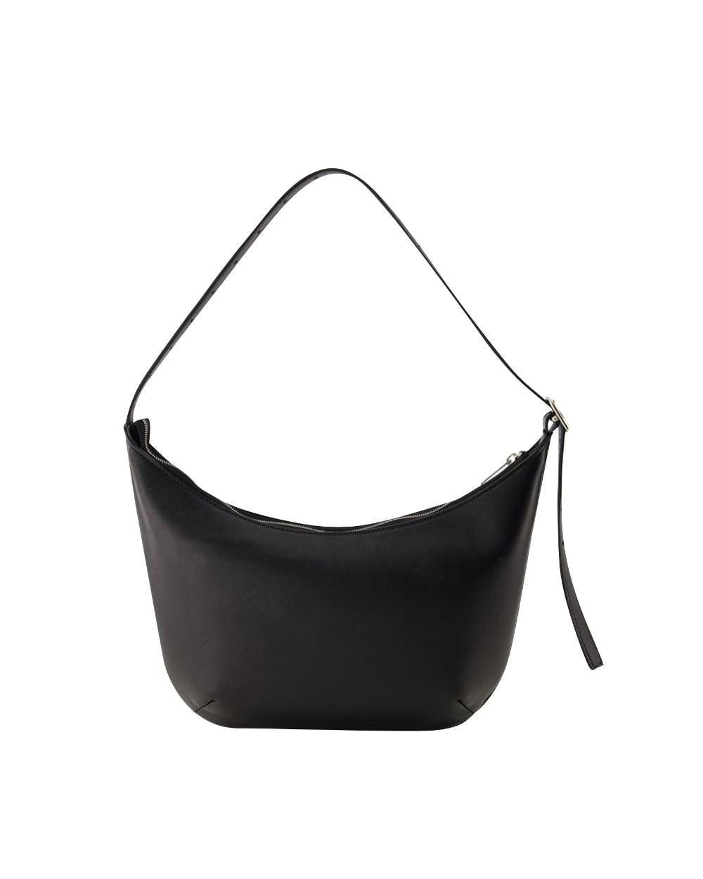 Black Leather Balenciaga Shoulder Bag