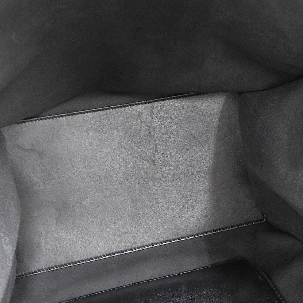 Black Leather Balenciaga Shopper
