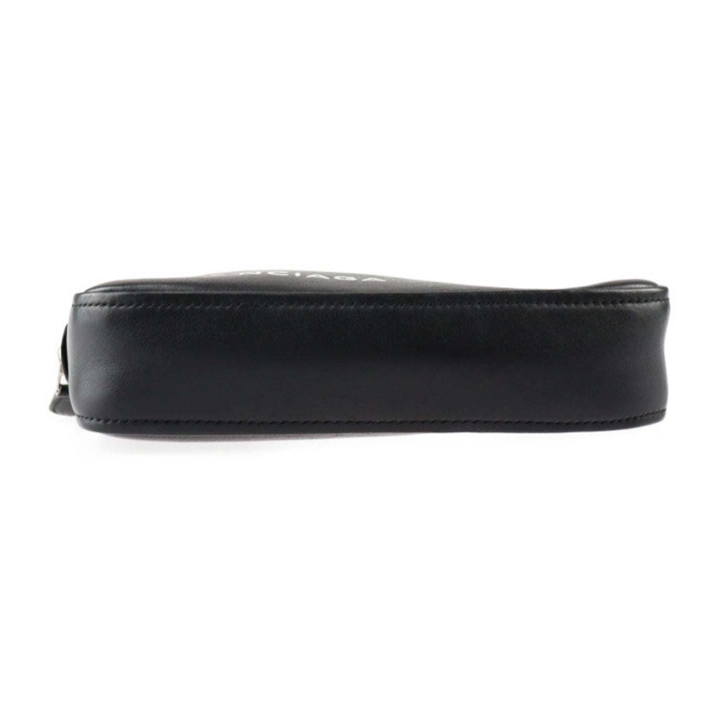 Black Leather Balenciaga Clutch