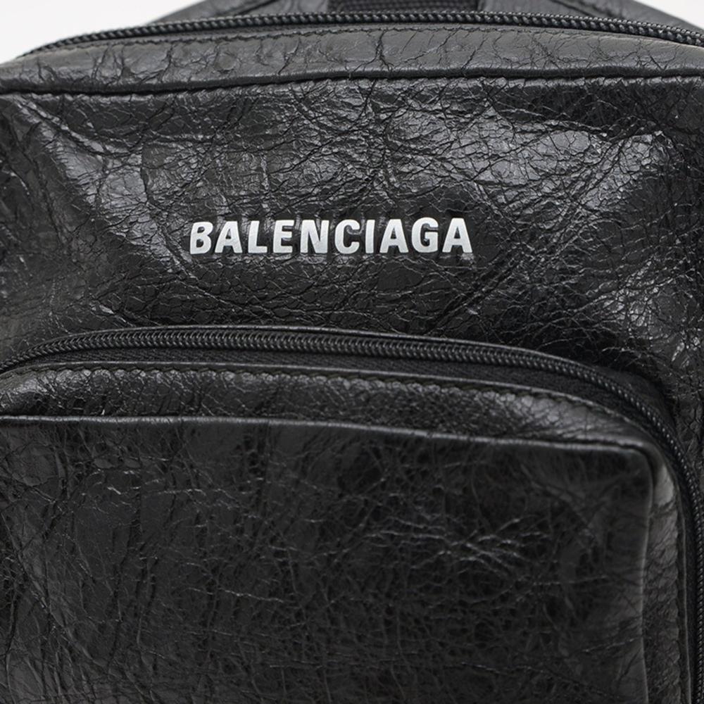 Black Leather Balenciaga Shoulder Bag