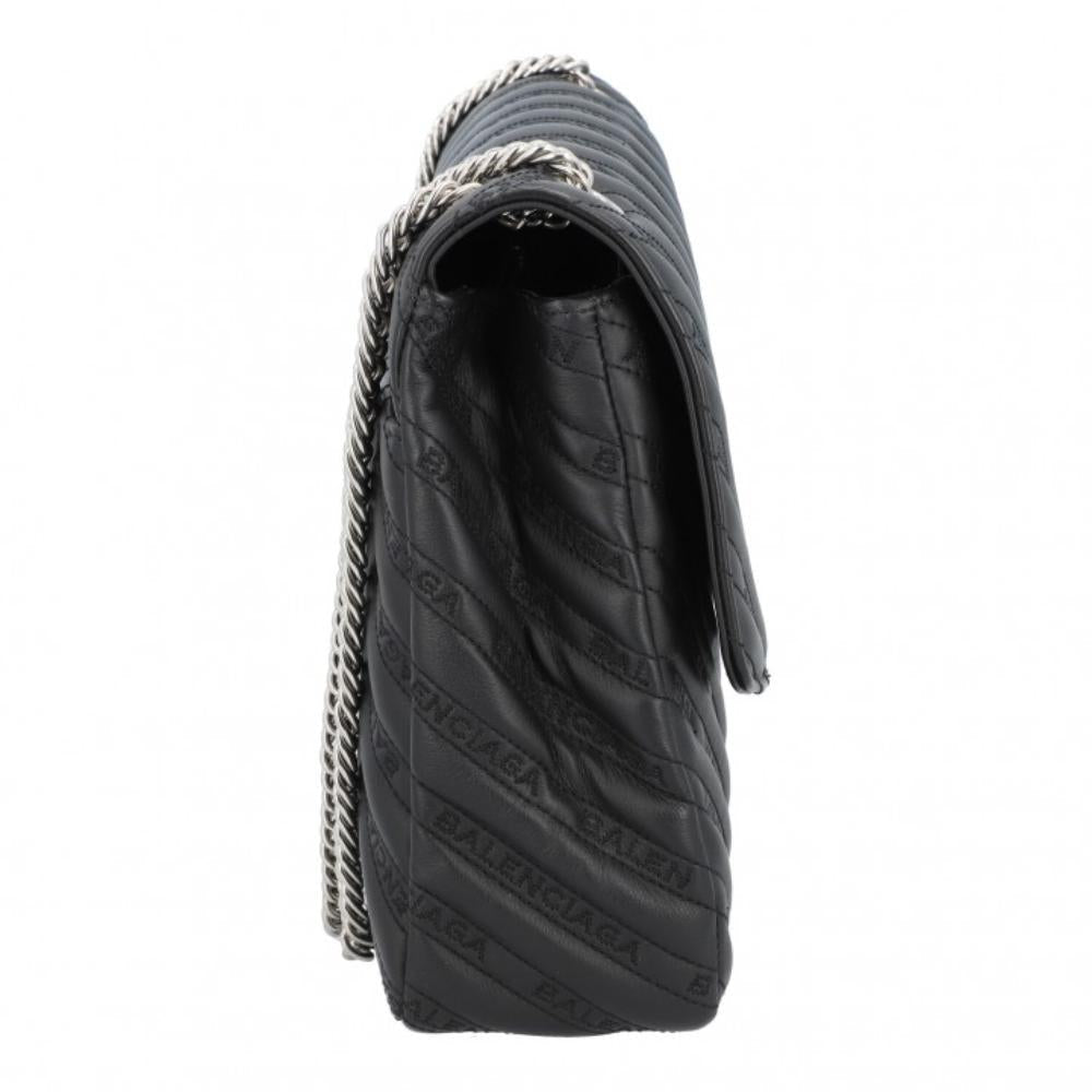 Black Leather Balenciaga Shoulder Bag
