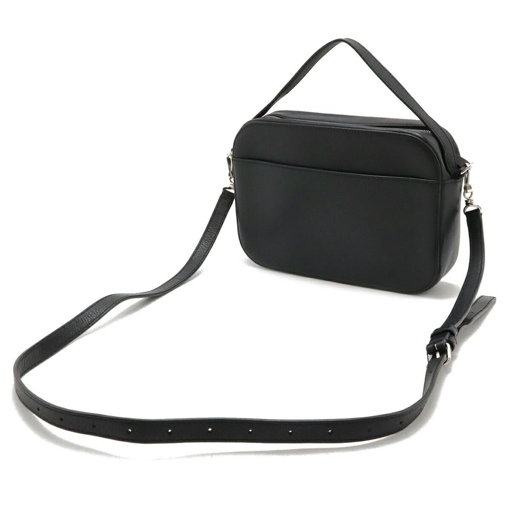 Black Leather Balenciaga Handbag