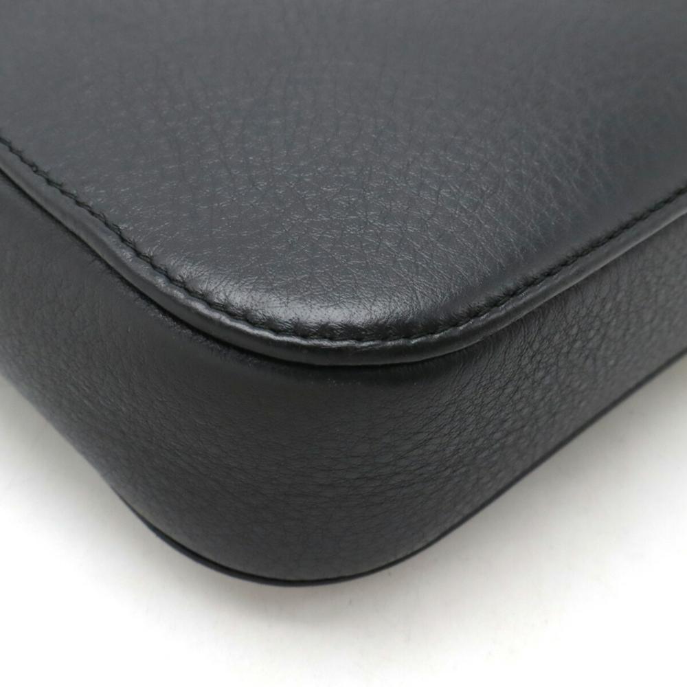 Black Leather Balenciaga Shoulder Bag