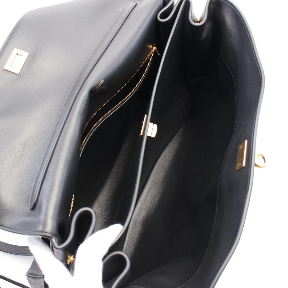 Black Leather Balenciaga Handbag