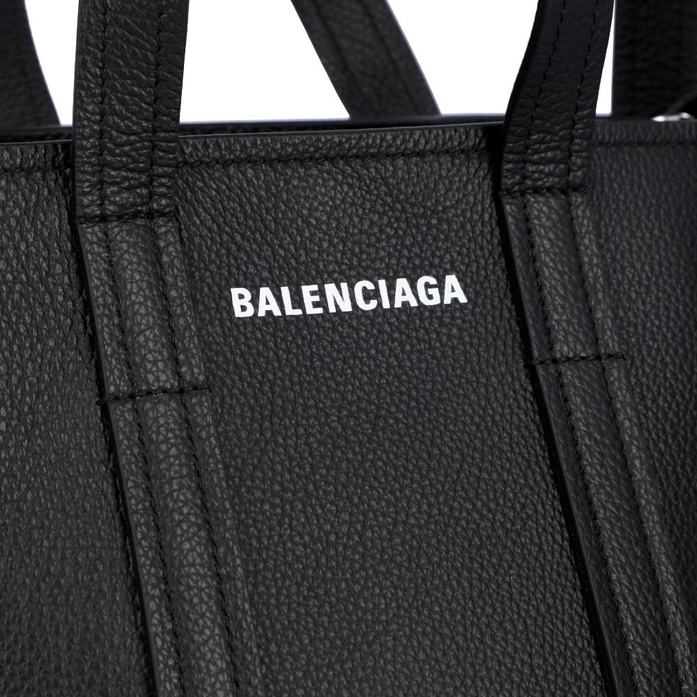 Black Leather Balenciaga Tote