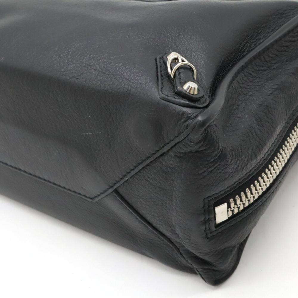 Black Leather Balenciaga Shoulder Bag