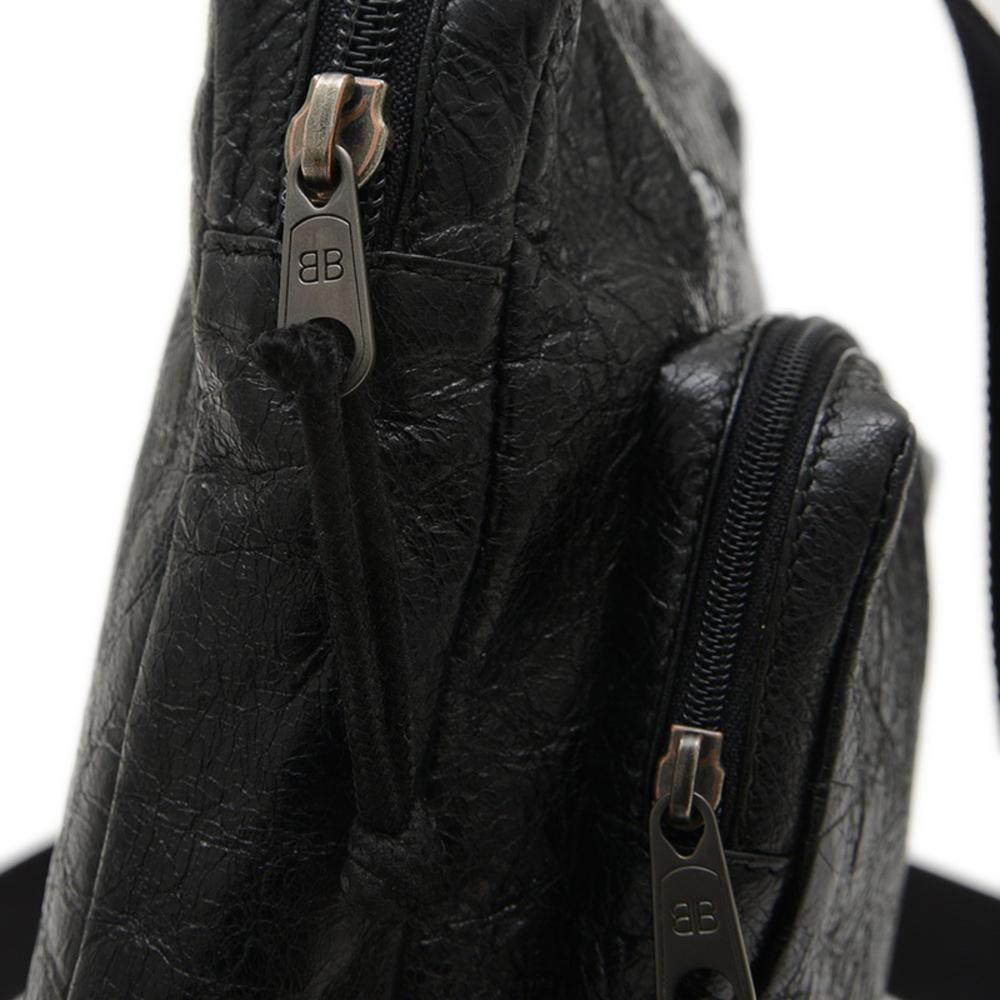 Black Leather Balenciaga Shoulder Bag