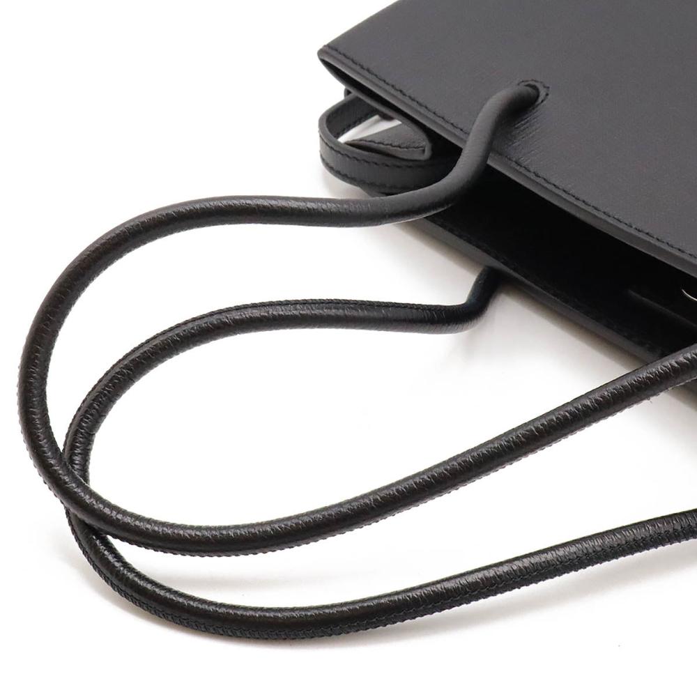 Black Leather Balenciaga Tote