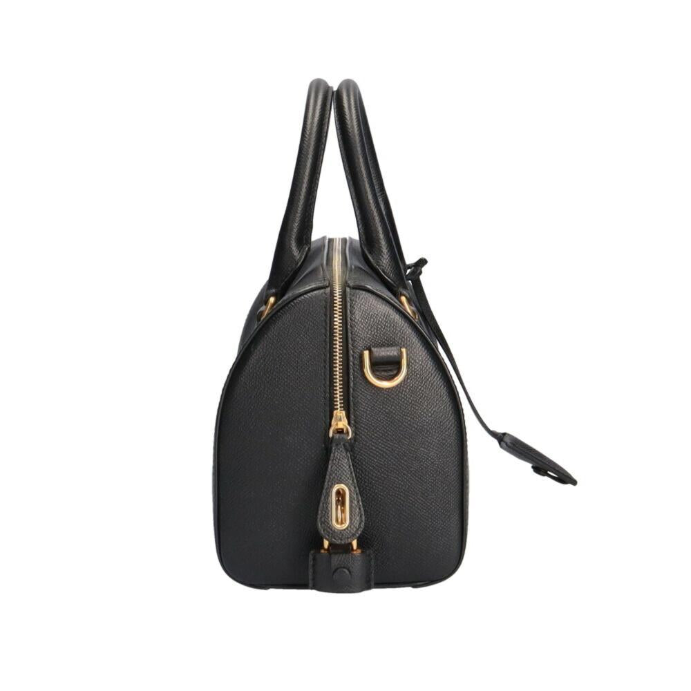 Black Leather Balenciaga Handbag