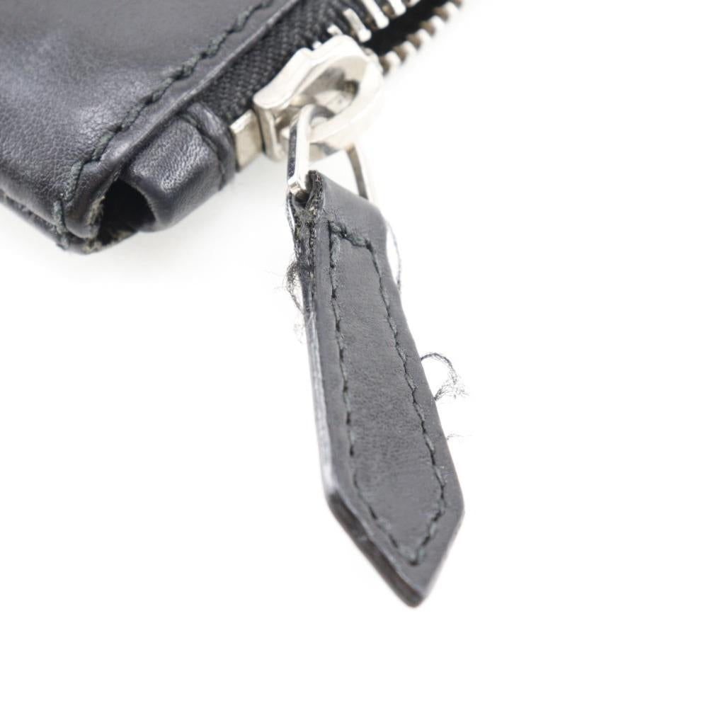 Black Leather Balenciaga Clutch