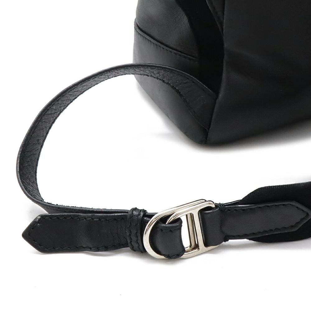 Black Leather Balenciaga Backpack