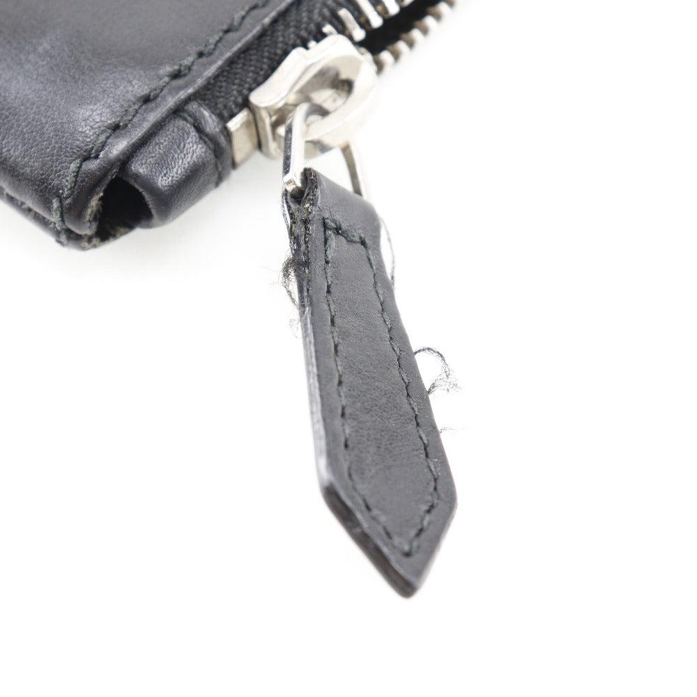 Black Leather Balenciaga Clutch