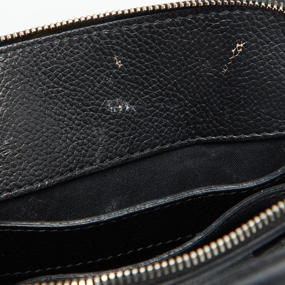 Black Leather Balenciaga Ville