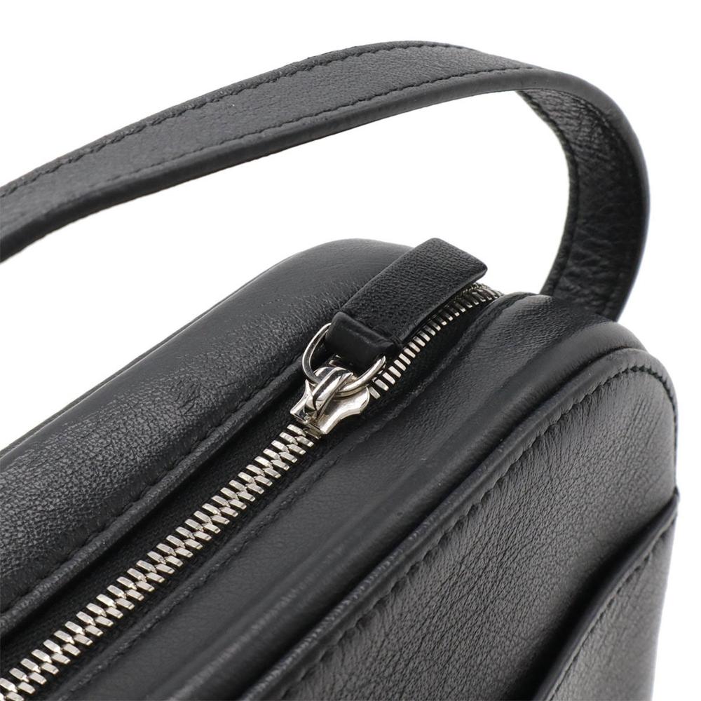 Black Leather Balenciaga Handbag