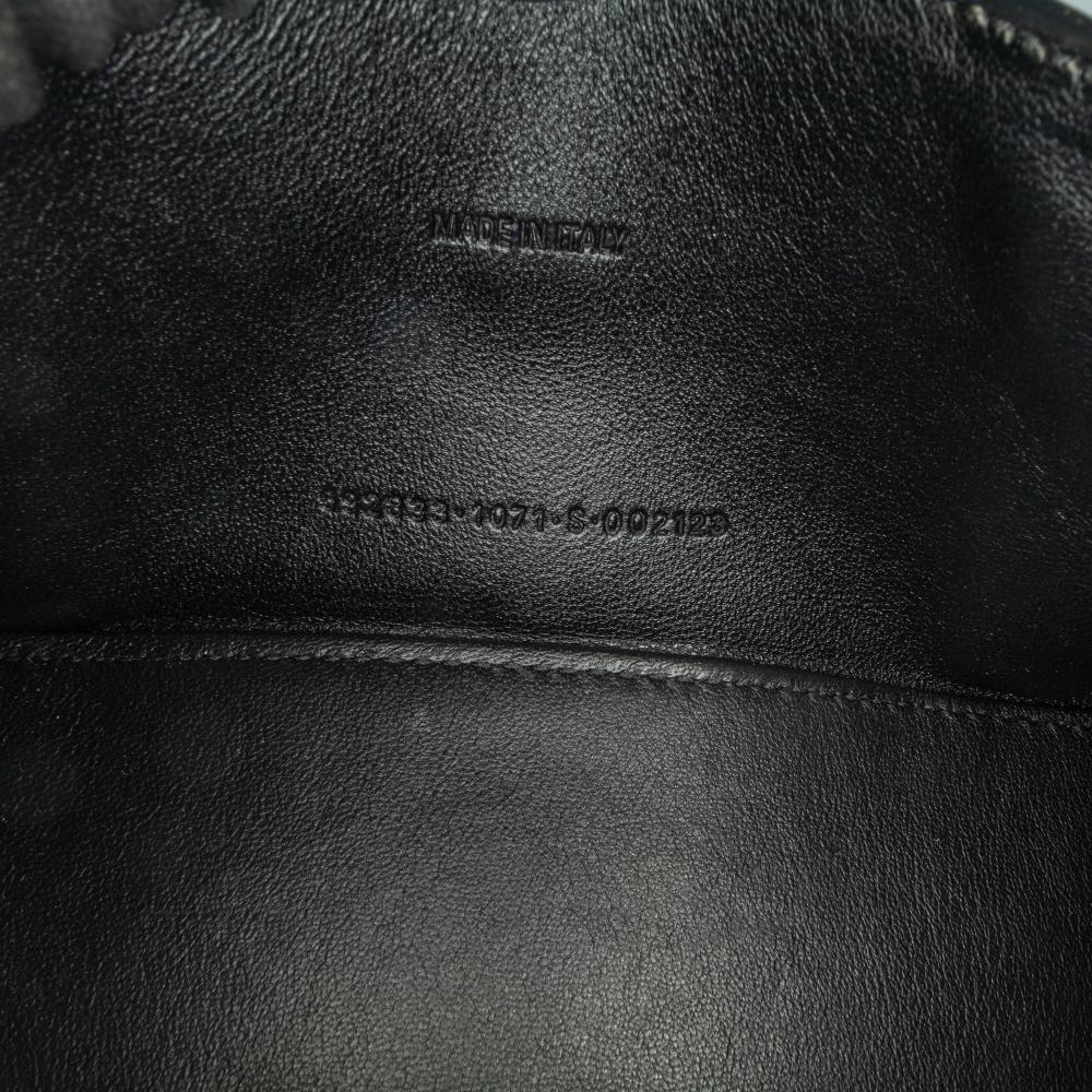 Black Leather Balenciaga Hourglass