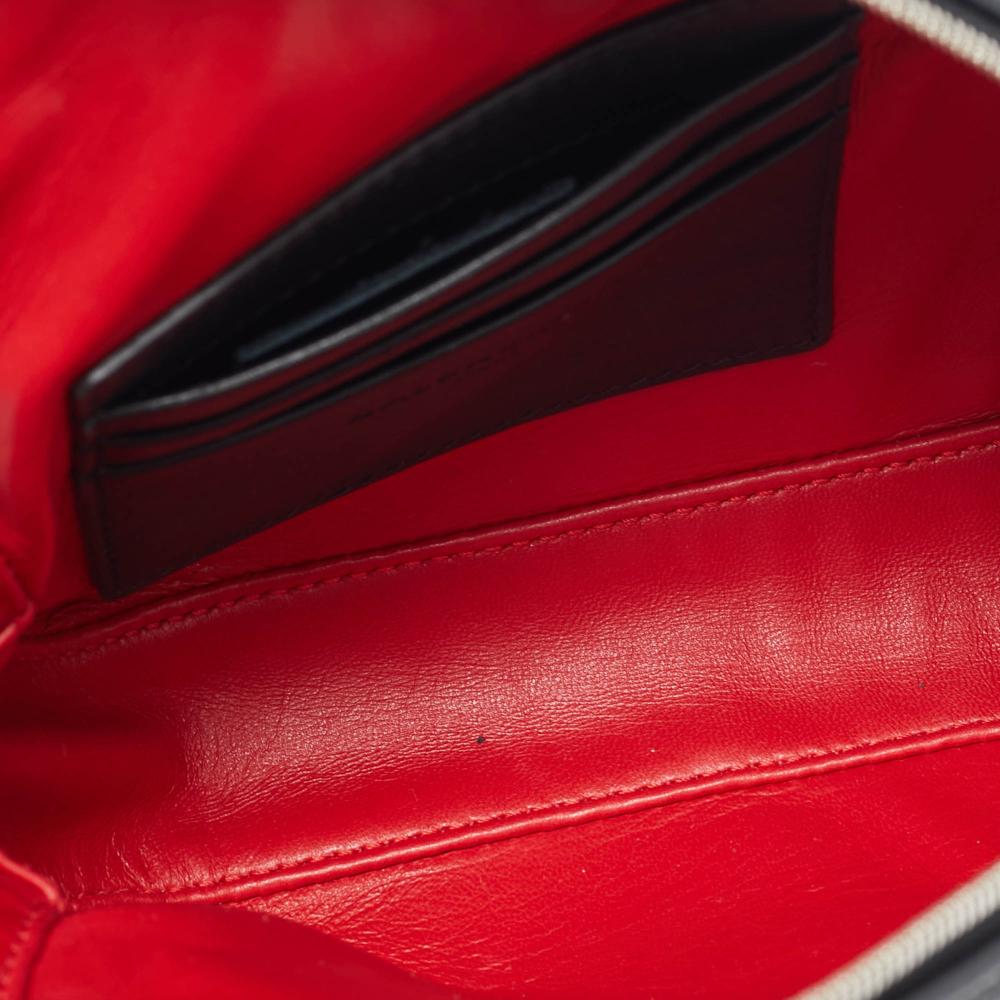 Black Leather Balenciaga Pouch