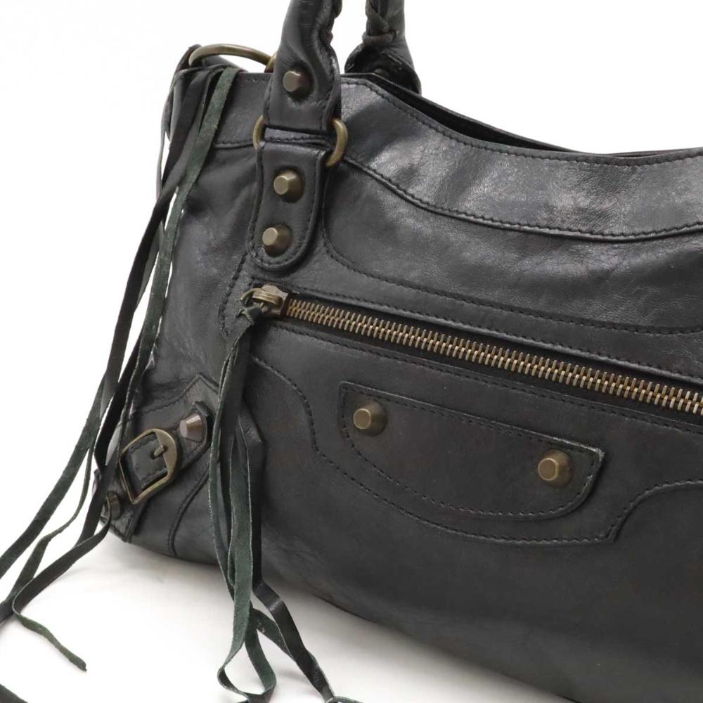 Black Leather Balenciaga First