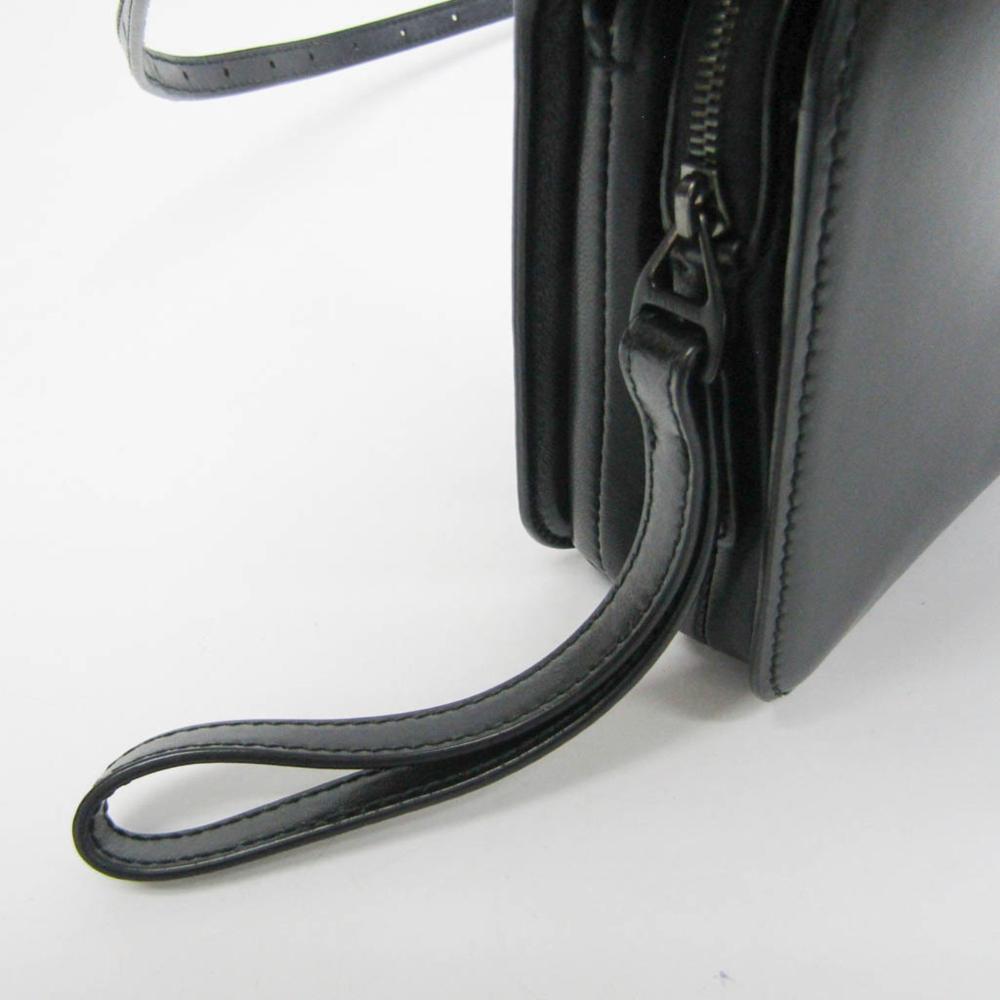 Black Leather Balenciaga Shoulder Bag
