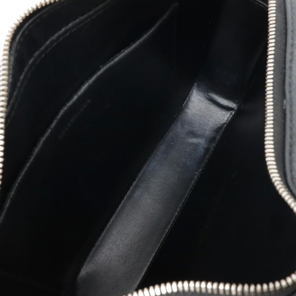 Black Leather Balenciaga Shoulder Bag