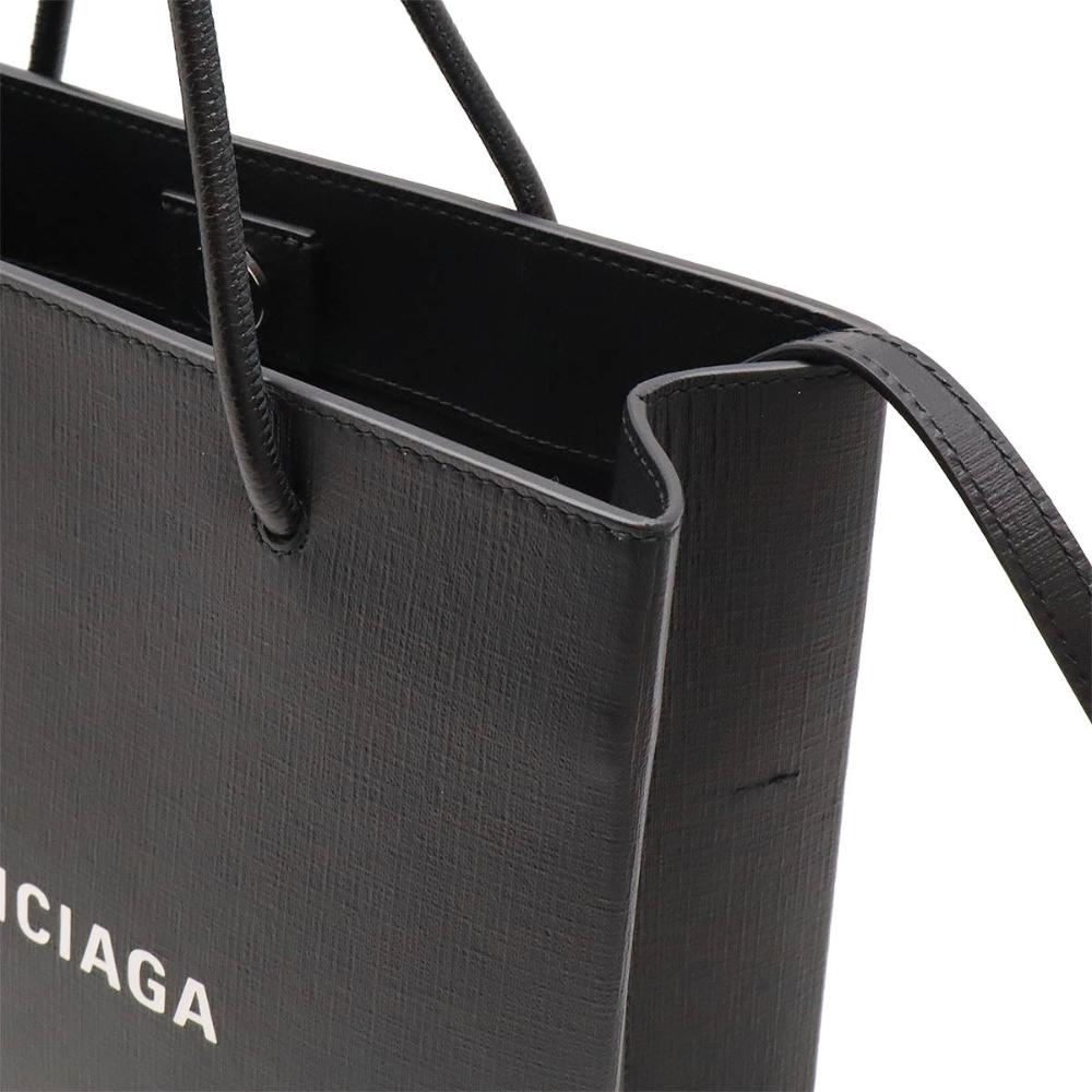 Black Leather Balenciaga Tote