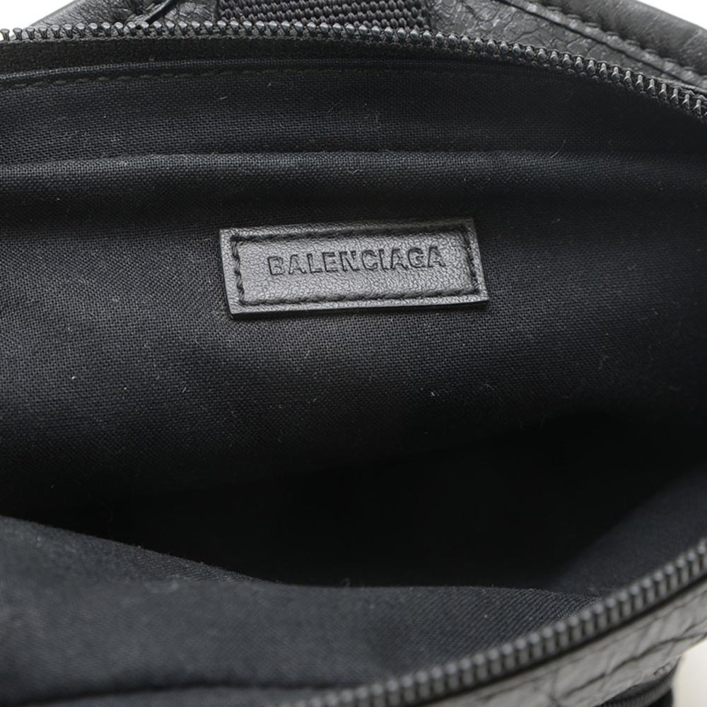 Black Leather Balenciaga Shoulder Bag