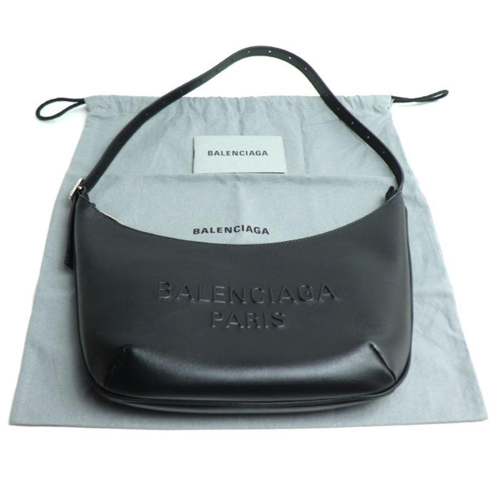 Black Leather Balenciaga Shoulder Bag