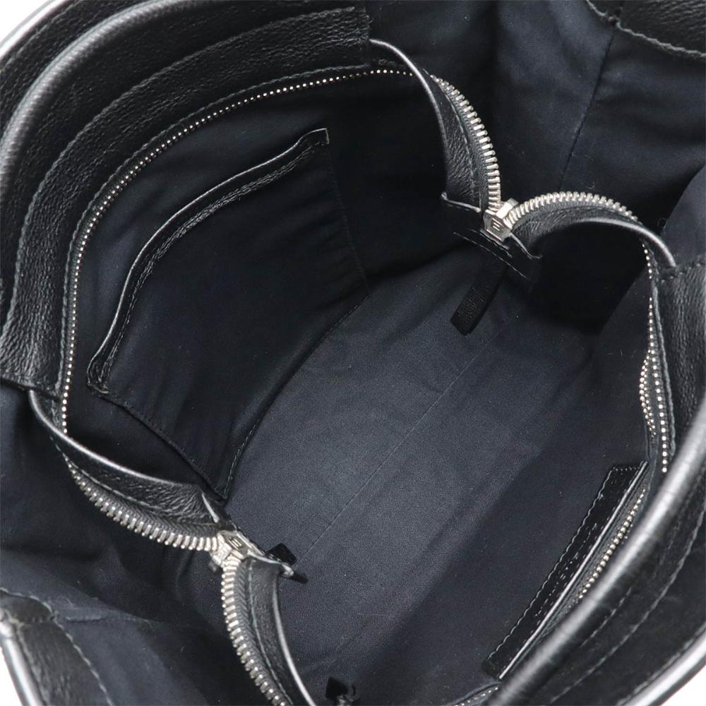 Black Leather Balenciaga Tote