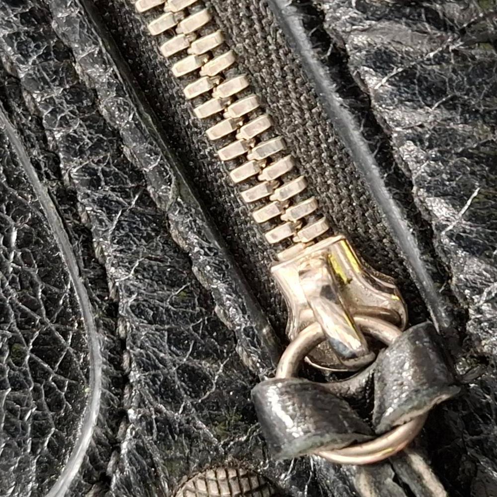 Black Leather Balenciaga Handbag