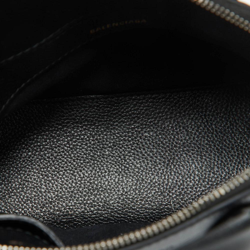 Black Leather Balenciaga Ville