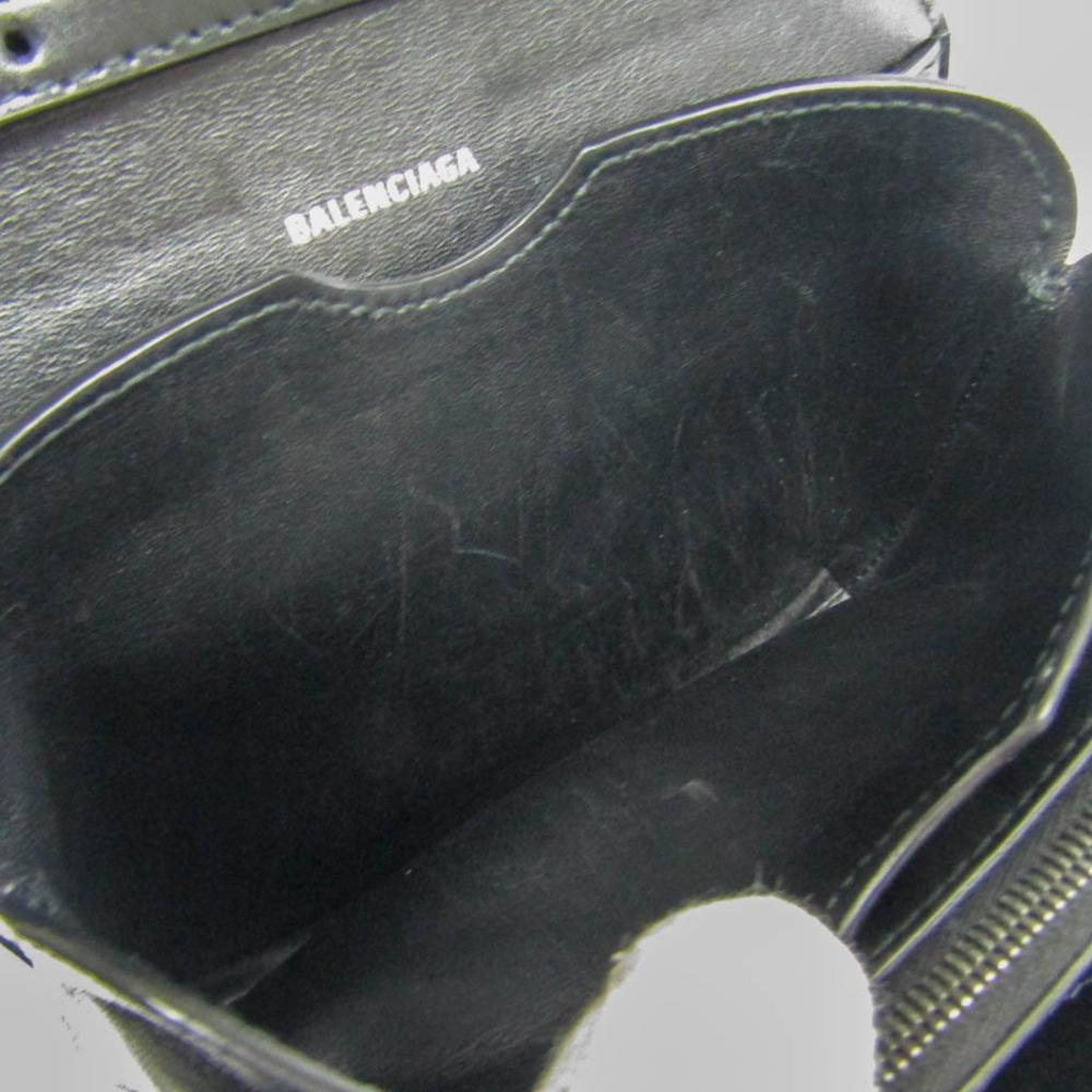 Black Leather Balenciaga Shoulder Bag
