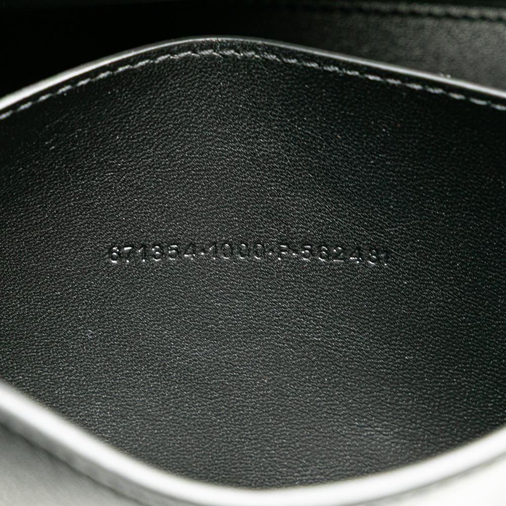 Black Leather Balenciaga Hourglass