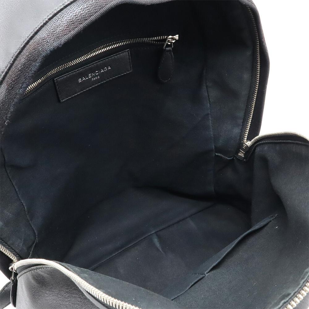 Black Leather Balenciaga Backpack