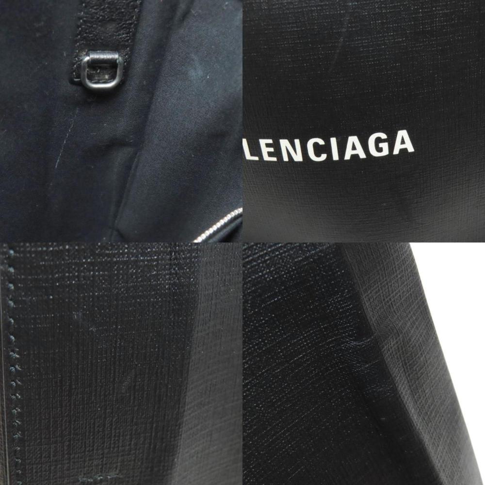 Black Leather Balenciaga Tote