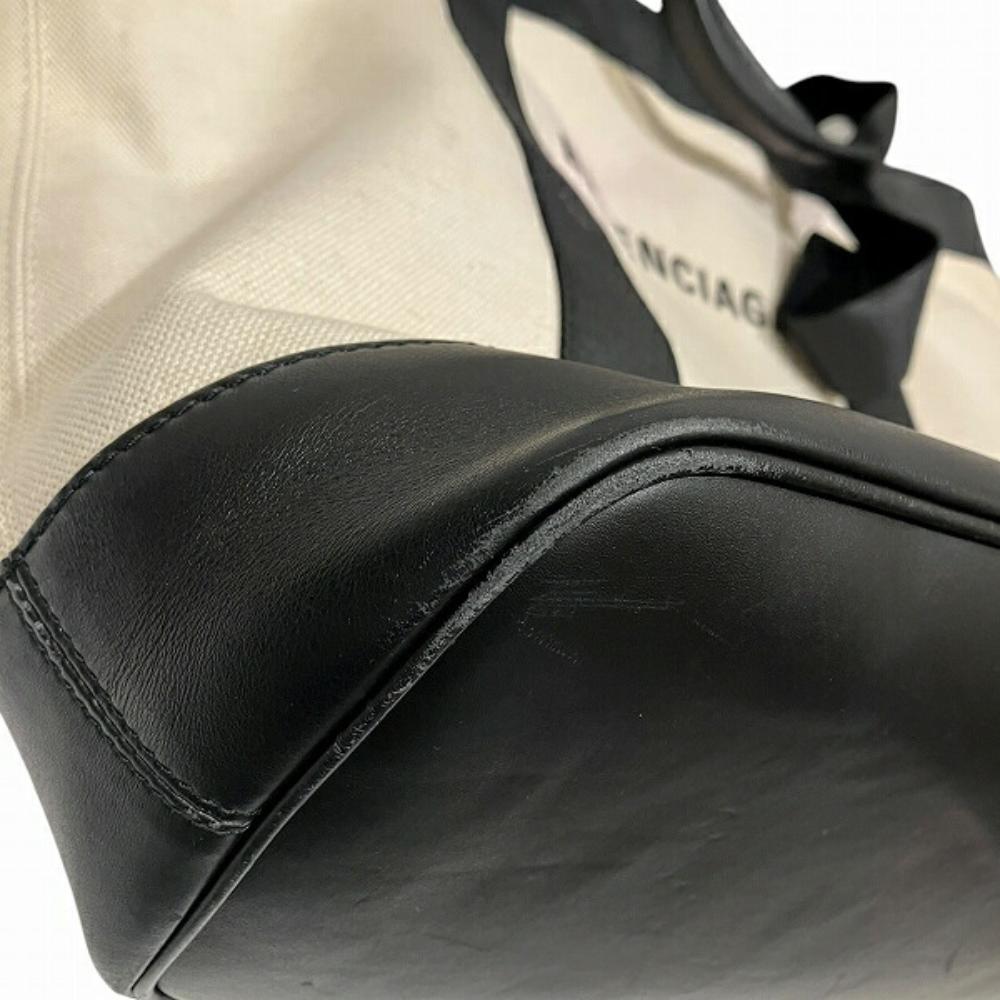 Black Leather Balenciaga Tote