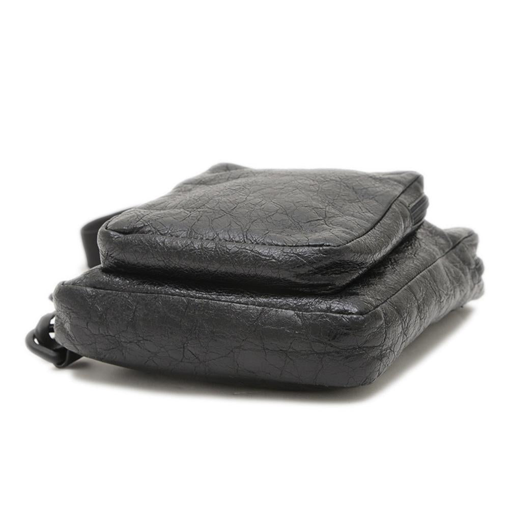 Black Leather Balenciaga Shoulder Bag
