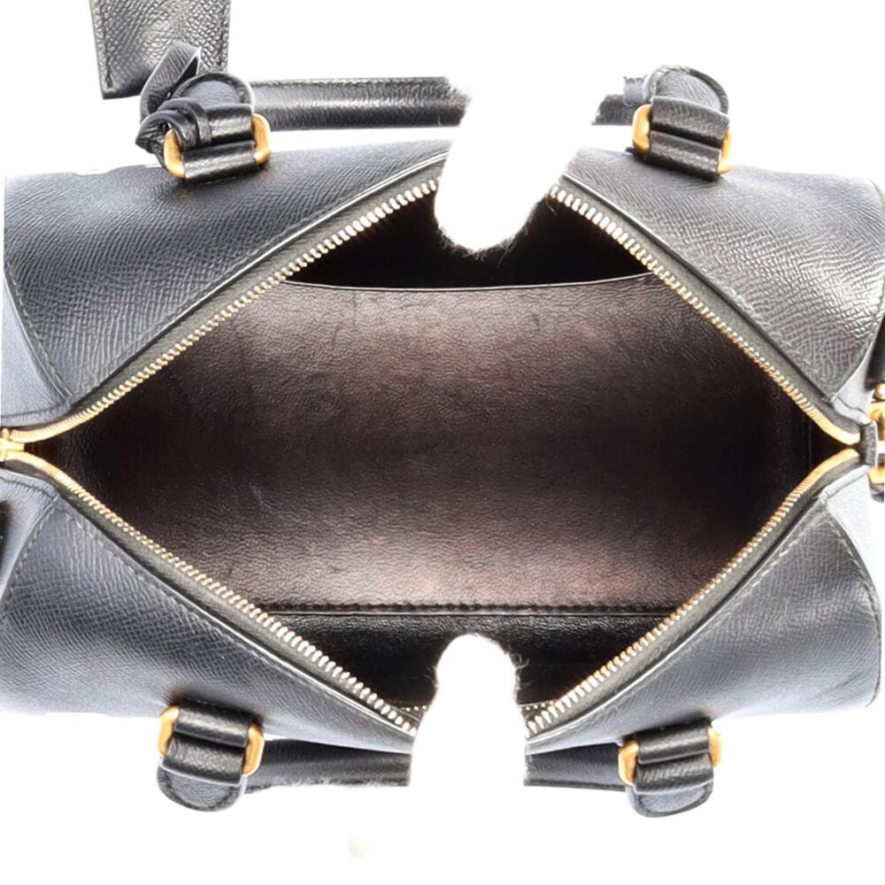 Black Leather Balenciaga Handbag