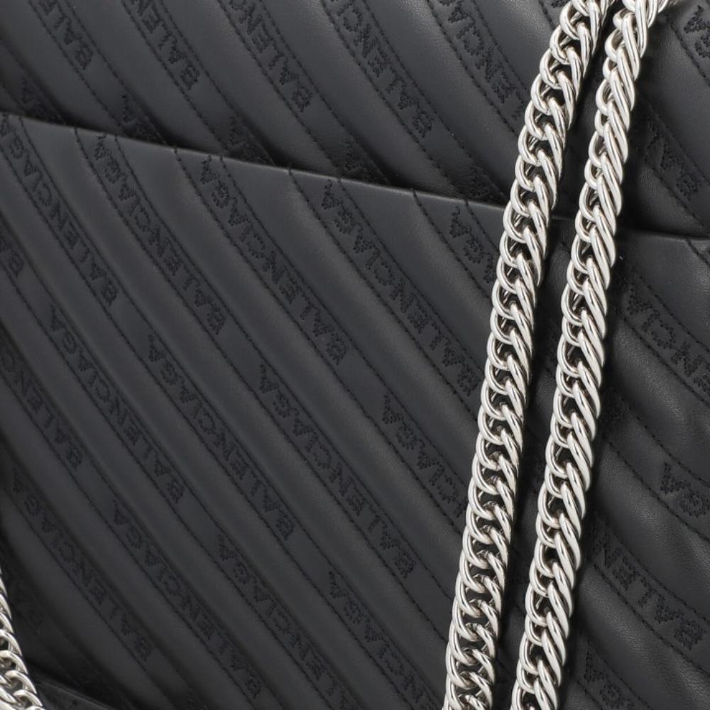 Black Leather Balenciaga Shoulder Bag