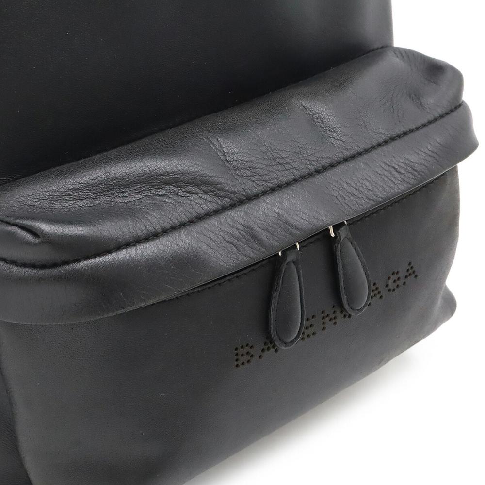 Black Leather Balenciaga Backpack