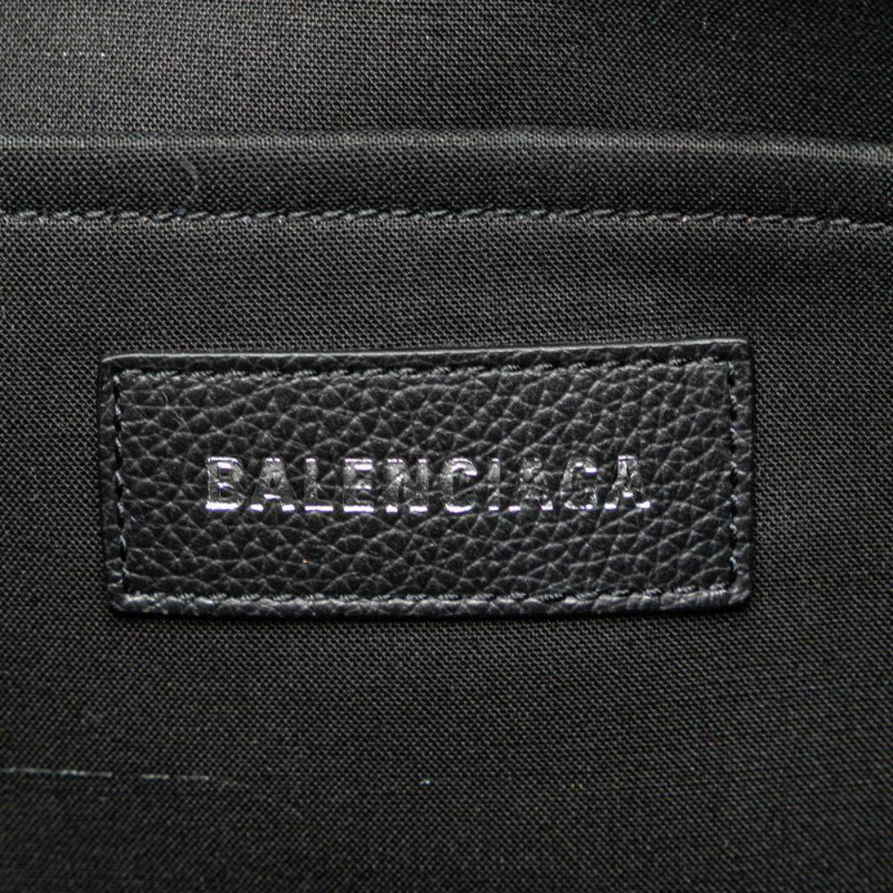 Black Leather Balenciaga Shoulder Bag