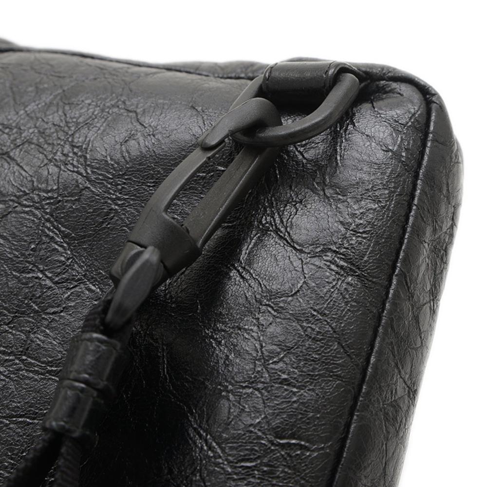 Black Leather Balenciaga Shoulder Bag