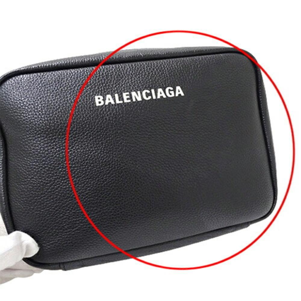 Black Leather Balenciaga Shoulder Bag